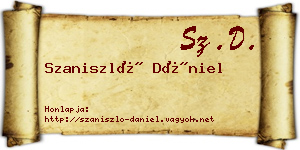 Szaniszló Dániel névjegykártya