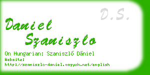 daniel szaniszlo business card